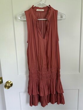 Mustard Seed Orange Satin Dress